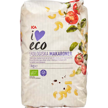 Makaroner Ekologisk 1kg ICA I love eco