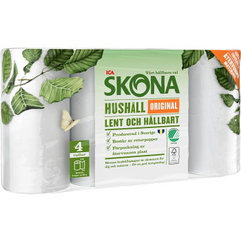 Hushållspapper Original 4-p ICA Skona