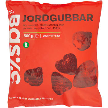 Jordgubbar Fryst 500g ICA Basic