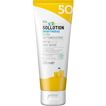 Sollotion Barn Oparfymerad SPF 50 200ml ICA Hjärtat