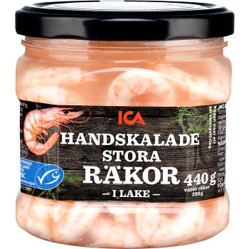 Räkor handskalade stora i lake 200g ICA