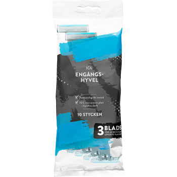 Engångshyvel Man 3-blad 10-pack ICA