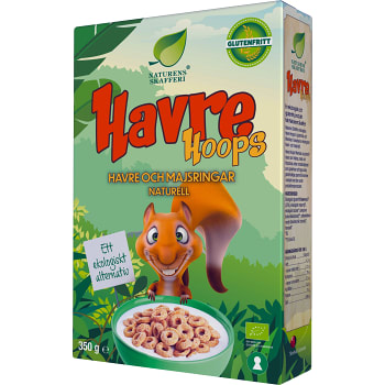 Havre Hoops EKO glutenfri 350g Naturens skafferi