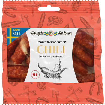 Ölkorv snacks Chili 60g Härryda Karlsson