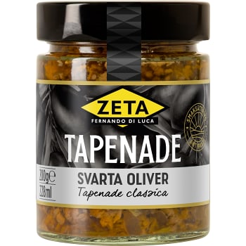 Tapenade av Oliver Svarta 200g Zeta