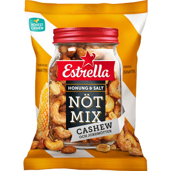 Nötmix Honung &amp; Salt 175g Estrella