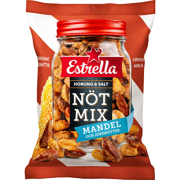 Nötmix Honung &amp; Salt Mandel 175g Estrella