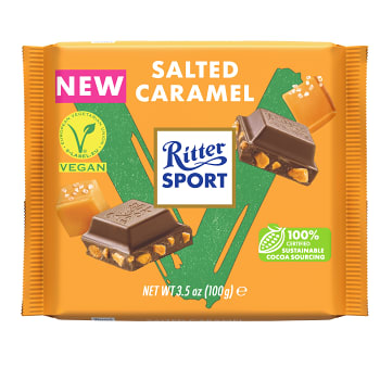 Chokladkaka Salted Caramel Vegan 100g Ritter