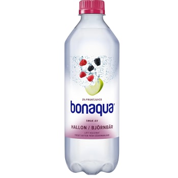 Vatten Kolsyrad Hallon &amp; björnbär 50cl Bonaqua silver