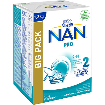 NAN Pro 2 6 mån BP 1200g Nestle