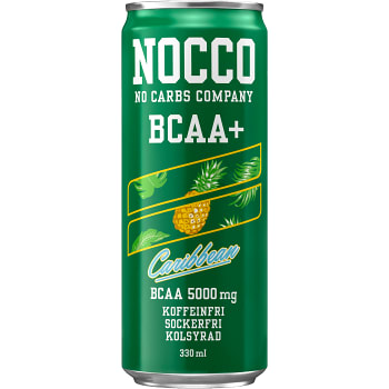 Funktionsdryck BCAA Caribbean Koffeinfri Sockerfri 33cl Nocco