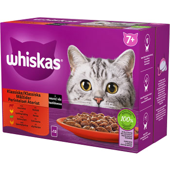 Kattmat Klassiska måltider i sås 7+ 12-p Whiskas