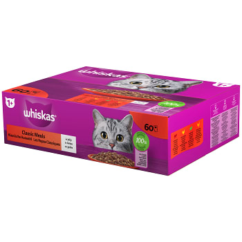 Kattmat 1+ Classic meals 60-p Whiskas