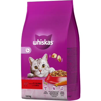 Torrfoder 1+ Biff 3,8kg Whiskas