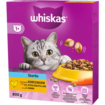 Torrfoder Steril Kyckling 800g Whiskas