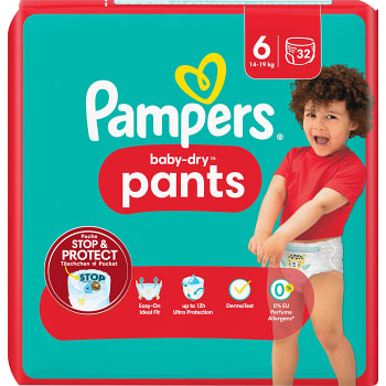 Byxblöjor Baby Dry Pants Strl 6 15+kg 32-p Pampers