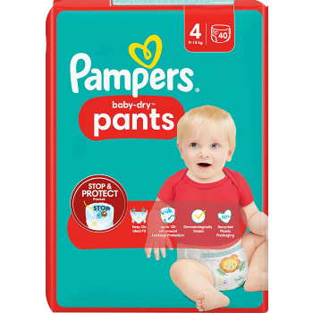 Byxblöjor Baby Dry Pants Strl 4 9-15kg 40-p Pampers