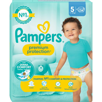 Blöjor Premium Protection Strl 5 11-16kg 34-p Pampers
