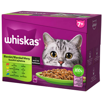 Kattmat blandad meny i sås 7+ 12-p Whiskas