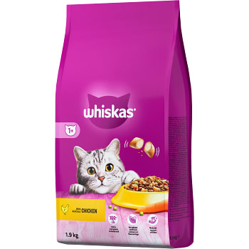 Torrfoder 1+ Kyckling 1,9kg Whiskas