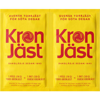 Torrjäst Söta degar 14g 2st Kronjäst