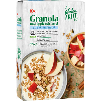 Gl-fri Granola äpple kanel 325g ICA