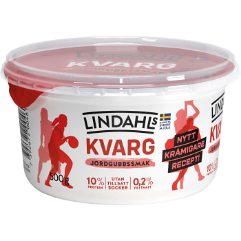 Kvarg Jordgubb 500g Lindahls