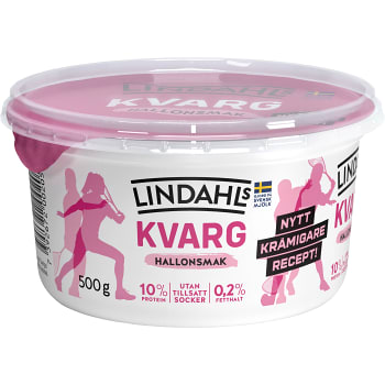 Kvarg Hallon 0,2% 500g Lindahls