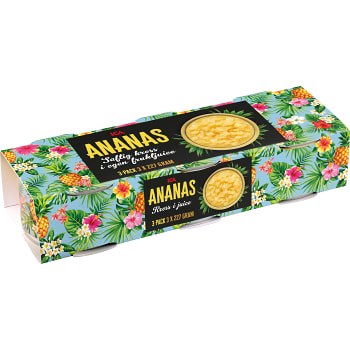 Ananas Krossad 227g 3-p ICA
