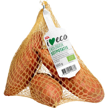 Sötpotatis Ekologiska 500g Klass 1  ICA I love eco 