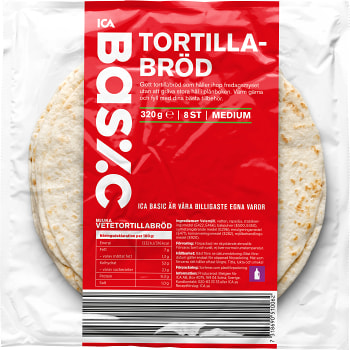 Tortillabröd 8p ICA Basic