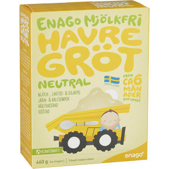 Gröt Neutral Mjölkfri 16 port 460g EnaGo