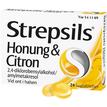 Strepsils Honung & citron Sugtablett 24-p