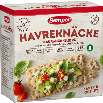Havreknäcke Glutenfri 215g Semper