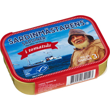 Sardiner i tomatsås 100g Sardinmästarens