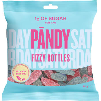 Godis Fizzy Bottles 50g Pändy
