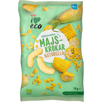 Barnsnacks Majskrokar Ekologisk 30g ICA I love eco