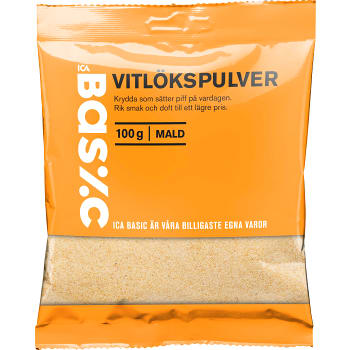 Vitlökspulver 100g ICA Basic