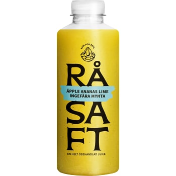Råsaft Äpple Ananas Lime Ingefära Mynta 700ml Loviseberg