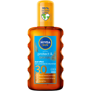 Solkräm Protect &amp; Bronze Oil Spray SPF30 200ml NIVEA SUN
