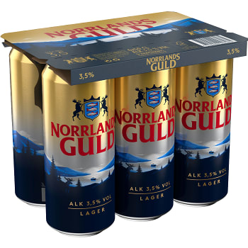 Öl 3,5% 50cl 6-p Norrlands Guld
