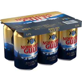 Öl 3,5% 33cl 6-p Norrlands Guld