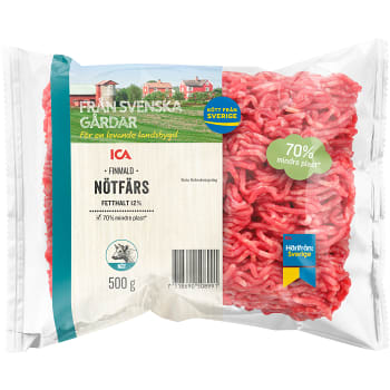 Nötfärs 12% 500g ICA