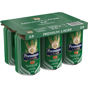Öl Lager 2,8% 33cl 6-p Spendrups