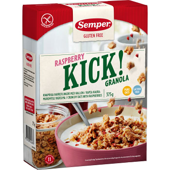 Kick Raspberry Glutenfri 375g Semper