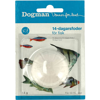 14-dagars foder för fisk 25g Dogman