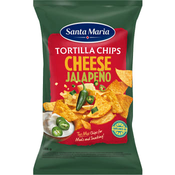 Tortillas Chips Cheese &amp; Jalapeño 185g Santa Maria