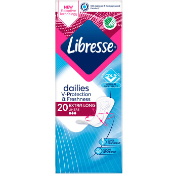 Trosskydd Daily Fresh Extra Long 20-p Libresse