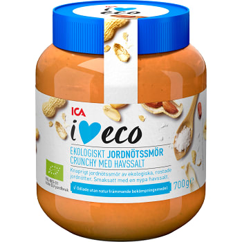 Jordnötssmör Crunchy 700g ICA I love eco