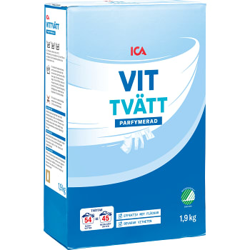 Tvättmedel Vittvätt 1,9kg Miljömärkt ICA
